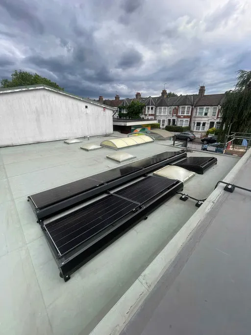 Grant-funded solar and battery for a community centre in Hornsey, North London - photo 5