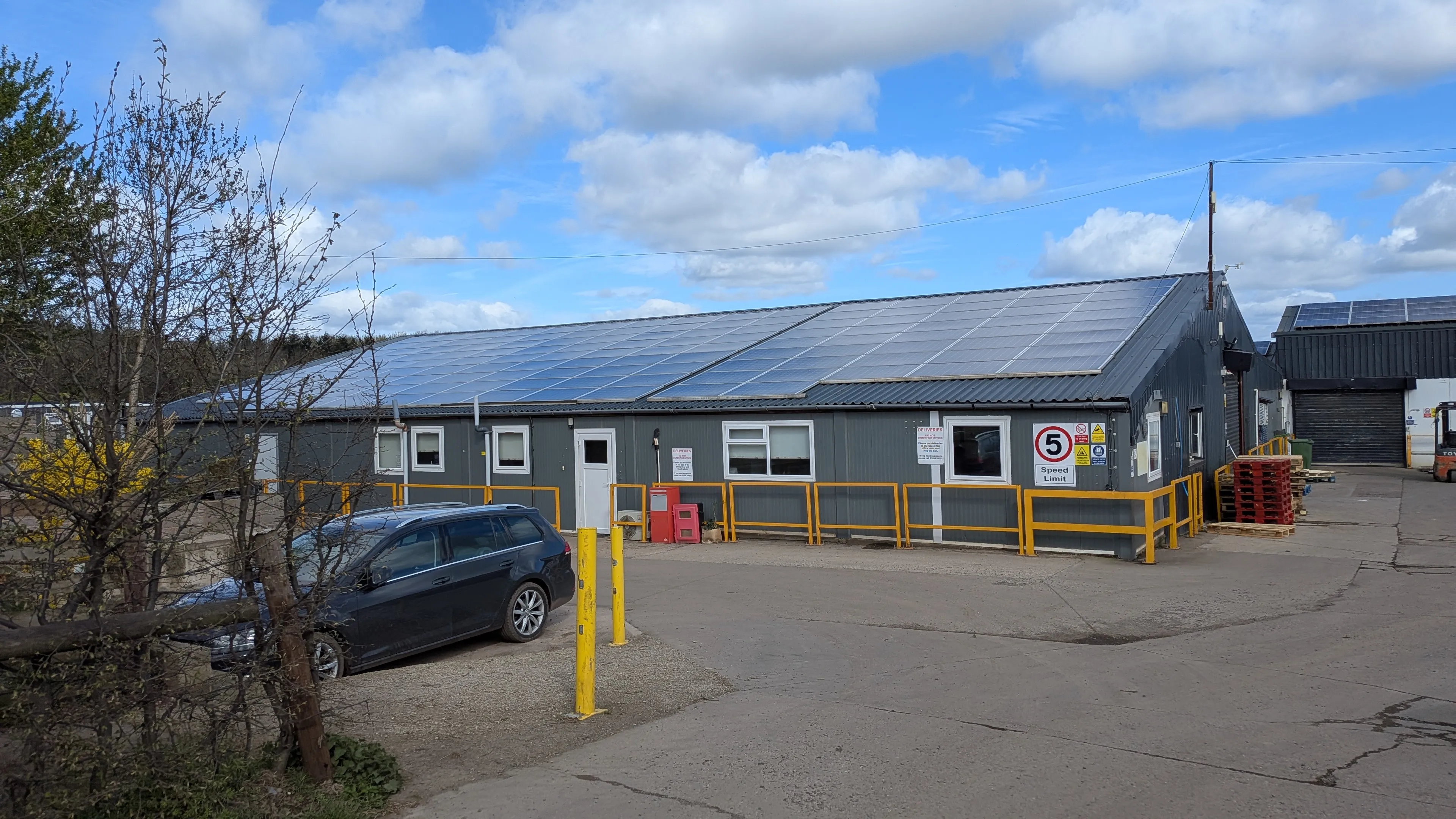 Commercial solar installation